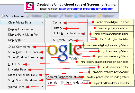 Measureıt, Webdeveloper Anlatım
