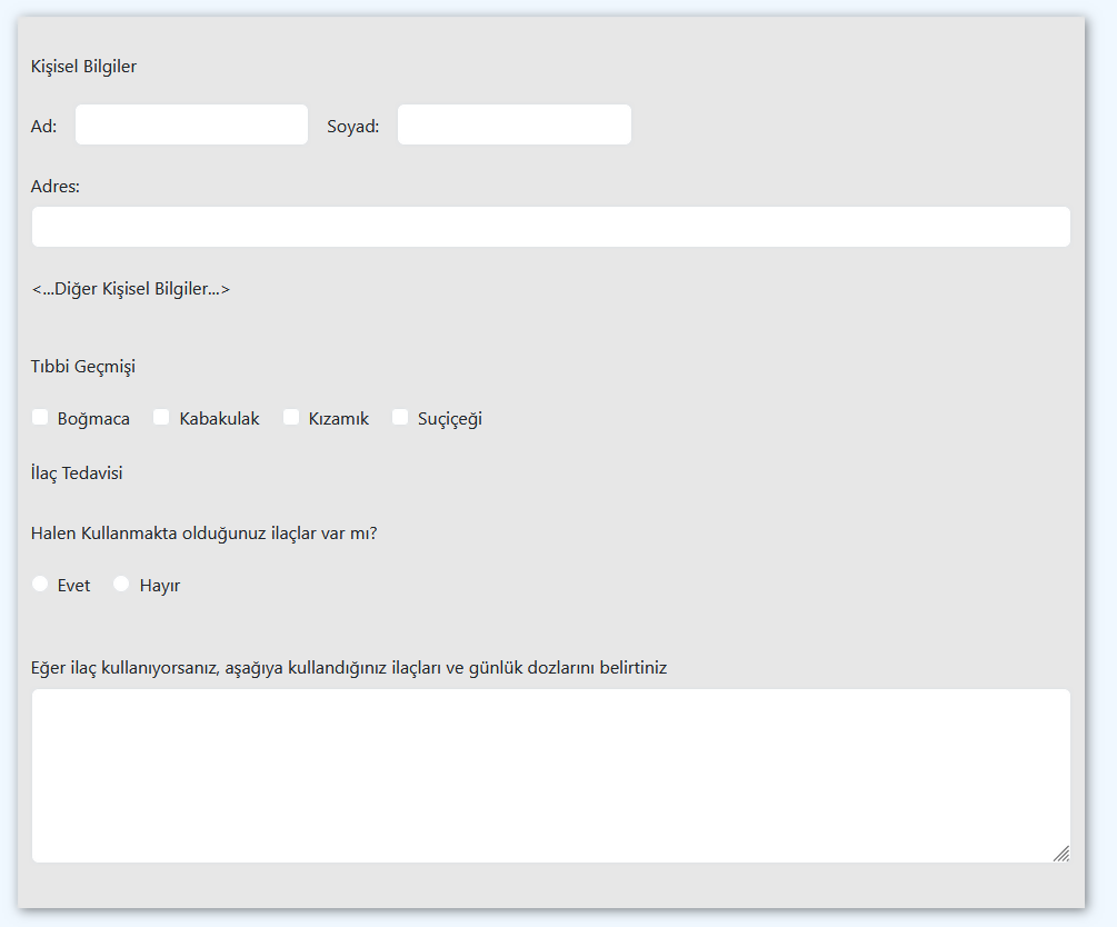 Bootstrap Form Elemanları