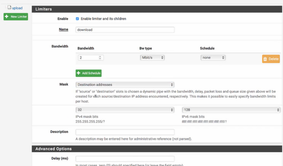 Pfsense Bant Genişliğini Sınırlamak